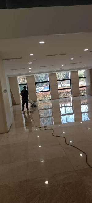 南京伊洁特斯公司完成莫兵器厂大理石抛光 无刷地毯清洁 沙发清洗项目