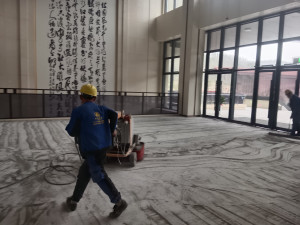 安徽聚兴隆科技公司耐磨地坪固化 地面修复 龟裂纹修复 地面开裂修补项目由南京伊洁特斯公司