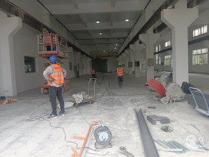 南京伊洁特斯环境科技有限公司签约鼓楼医院车库固化地坪 纳米硅划线 混凝土打磨项目