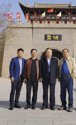 南京伊洁特斯环境科技有限公司罗贤锋总经理陪同中电建领导考察白银市建筑工程项目