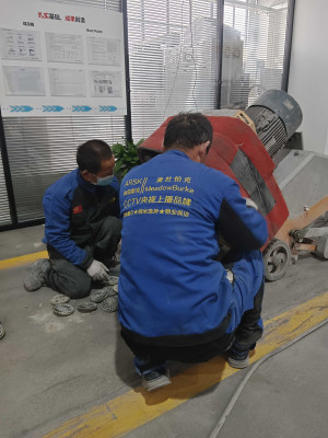 北京建工太仓车库地坪固化，龟裂纹修复，划线恢复项目由南京伊洁特斯环境科技有限公司施工